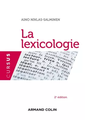 Couverture du produit · La lexicologie - 2e édition