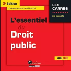 Couverture du produit · L'essentiel du droit public 2015-2016
