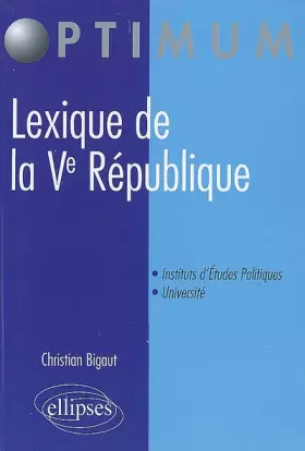 Couverture du produit · Lexique de la Ve Republique