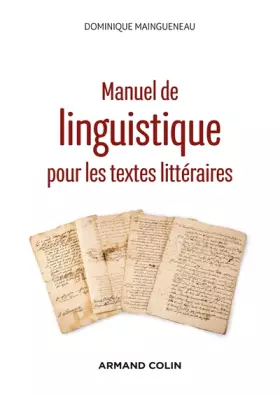 Couverture du produit · Manuel de linguistique pour les textes littéraires - 2e éd.