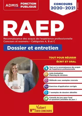 Couverture du produit · RAEP - Réussir son dossier et son entretien - Catégories A, B et C: Reconnaissance des acquis de l'expérience professionnelle -
