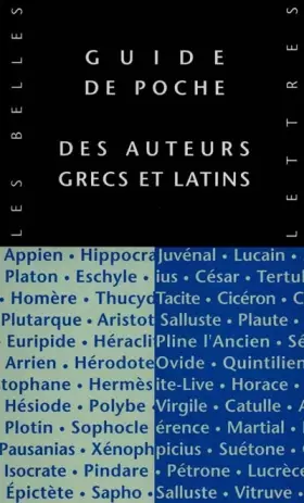 Couverture du produit · Guide de poche des auteurs grecs et latins
