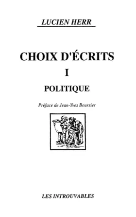 Couverture du produit · Choix d'écrits politiques