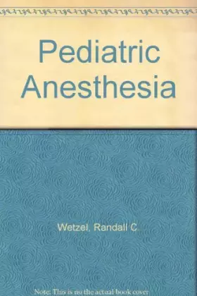 Couverture du produit · Pediatric Anesthesia