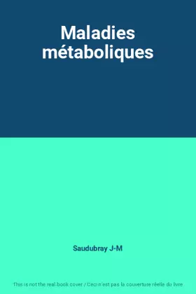 Couverture du produit · Maladies métaboliques