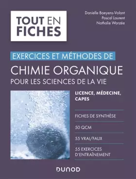 Couverture du produit · Chimie organique pour les sciences de la vie - Exercices et méthodes: Exercices et méthodes