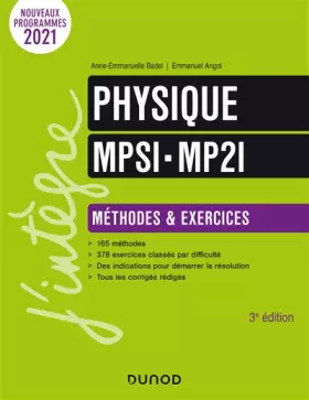 Couverture du produit · Physique Méthodes et Exercices MPSI-MP2I - 3e éd.