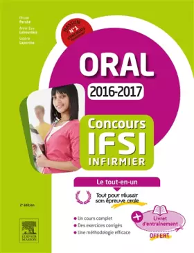 Couverture du produit · Concours Infirmier 2016-2017 ? Épreuve orale ? Le tout-en-un: Avec livret d'entraînement