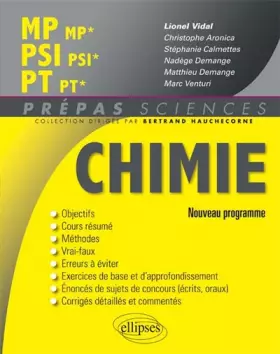 Couverture du produit · Chimie MP/MP* PSI/PSI* PT/PT* Programme 2014