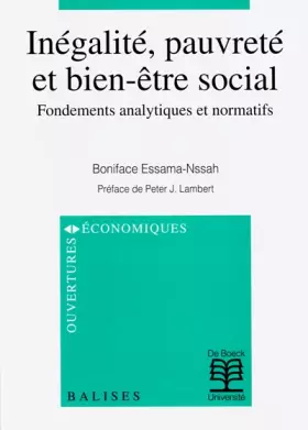 Couverture du produit · Inégalité et pauvreté