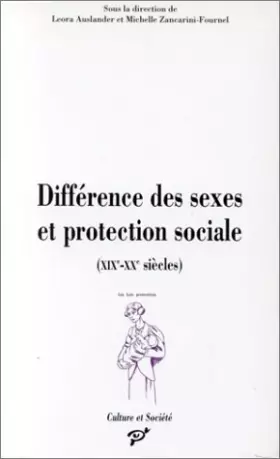 Couverture du produit · Différence des sexes et protection sociale, XIXe-XXe siècles