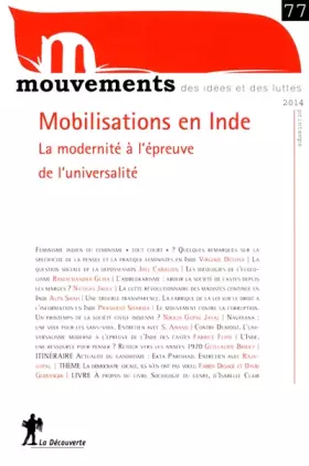 Couverture du produit · Mobilisations en Inde