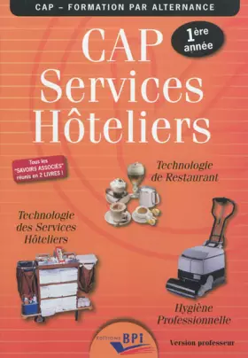 Couverture du produit · Cap Services Hoteliers Prof. Première Annee