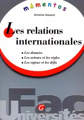 Couverture du produit · Les relations internationales