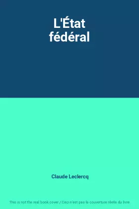 Couverture du produit · L'État fédéral