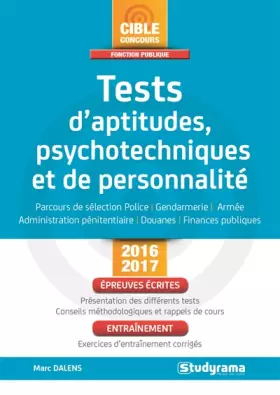 Couverture du produit · Tests d'aptitudes psychotechniques et de personnalité