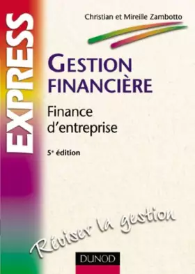 Couverture du produit · Gestion financière : Finance d'entreprise