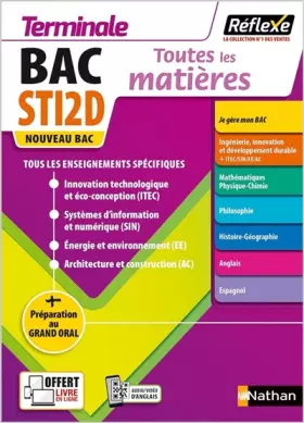 Couverture du produit · Toutes les matières - Terminale STI2D - Réflexe - 2023