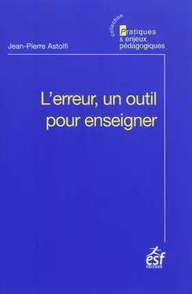 Couverture du produit · L'erreur, un outil pour enseigner