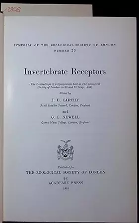 Couverture du produit · Invertebrate Receptors.