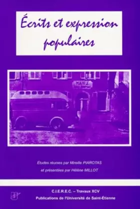 Couverture du produit · Ecrits et expression populaire