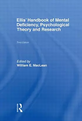 Couverture du produit · Ellis' Handbook of Mental Deficiency, Psychological Theory and Research