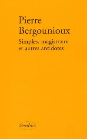 Couverture du produit · Simples, magistraux et autres antidotes