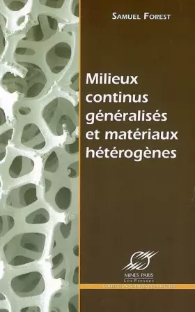 Couverture du produit · Milieux continus généralisés et matériaux hétérogènes