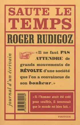 Couverture du produit · Saute le temps : Journal d'un écrivain (1960-1961)