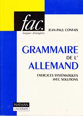 Couverture du produit · Grammaire de l'Allemand : exercices systématiques avec solutions