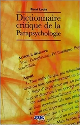 Couverture du produit · Dictionnaire critique de la Parapsychologie