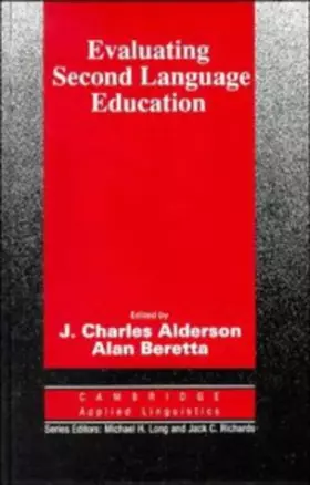 Couverture du produit · Evaluating Second Language Education (Cambridge Applied Linguistics)