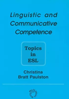 Couverture du produit · Linguistic and Communicative Competence: Topics in ESL (Multilingual Matters, 85)
