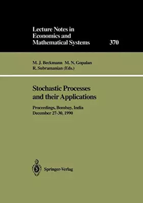 Couverture du produit · Stochastic Processes and their Applications: Proceedings of the Symposium held in honour of Professor S. K. Srinivasan at the I