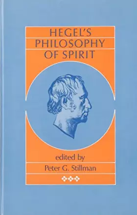 Couverture du produit · Hegel's Philosophy of Spirit