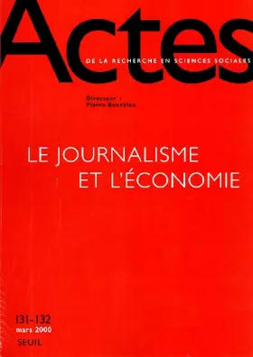 Couverture du produit · Actes de la recherche, numéros 131-132