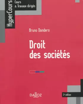 Couverture du produit · Droit des sociétés - 3e éd.