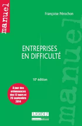 Couverture du produit · Entreprises en difficultés 10ème Ed.