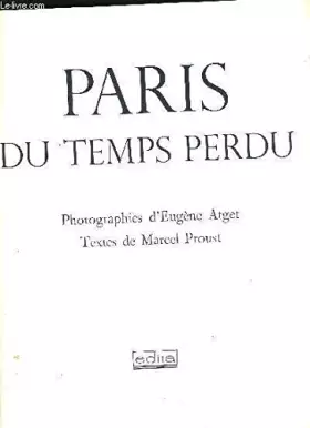 Couverture du produit · Paris du temps perdu