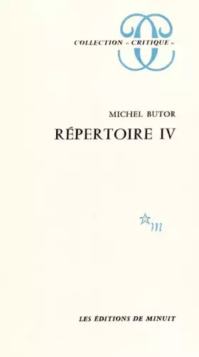 Couverture du produit · Répertoire IV