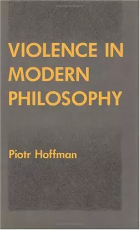 Couverture du produit · Violence in Modern Philosophy