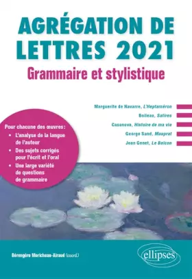 Couverture du produit · Grammaire et stylistique - Agrégation de lettres 2021
