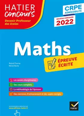 Couverture du produit · Mathématiques - CRPE 2022 - Epreuve écrite d'admissibilité