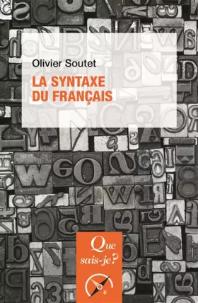Couverture du produit · La syntaxe du français