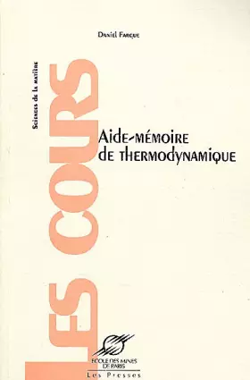 Couverture du produit · Aide-mémoire de thermodynamique