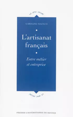 Couverture du produit · ARTISANAT FRANCAIS