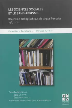 Couverture du produit · Sciences sociales et le sans abrisme