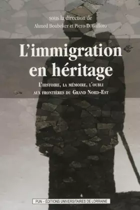 Couverture du produit · L'Immigration en Héritage. l'Histoire, la Mémoire, l'Oubli aux Fronti Eres du Grand Nord-Est