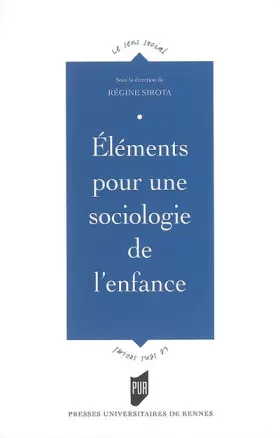 Couverture du produit · Eléments pour une sociologie de l'enfance