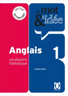 Couverture du produit · Anglais 1 - Vocabulaire thématique